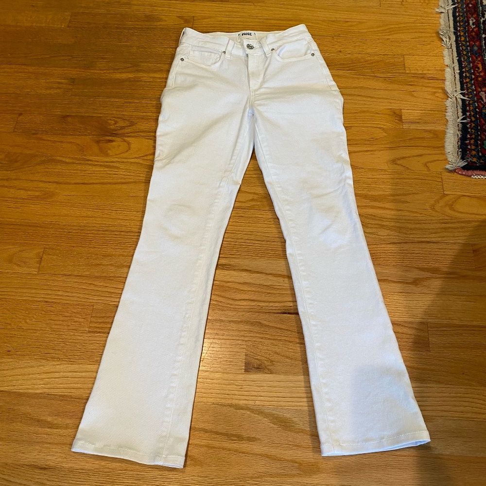 Paige White Bootcut Hourglass Jeans